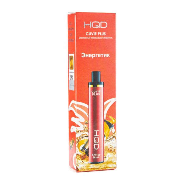 Одноразовая электронная сигарета HQD Cuvie Plus Energy Drink (Энергетик) 1200 затяжек в Санкт-Петербурге