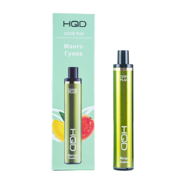 Одноразовая электронная сигарета HQD Cuvie Plus Mango Guava (Манго Гуава) 1200 затяжек в Санкт-Петербурге