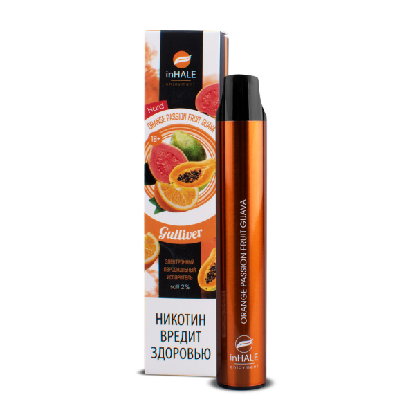 inHale Guliver Hard Orange Passion Fruit Guava (Апельсин Маракуйя Гуава) 1500 затяжек в Санкт-Петербурге