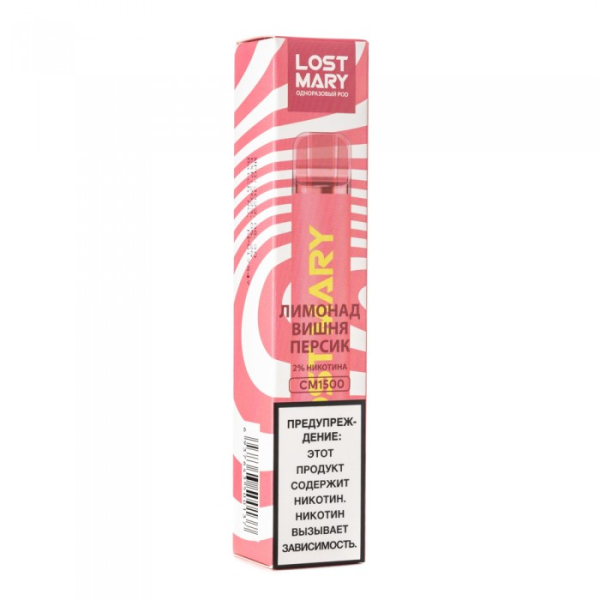 Lost Mary Cherry Peach Lemonade Лимонад вишня персик, 1500 тяг в Санкт-Петербурге