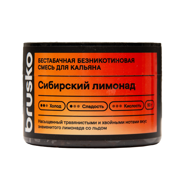 Бестабачная смесь Brusko Сибирский Лимонад 50 грамм в Санкт-Петербурге