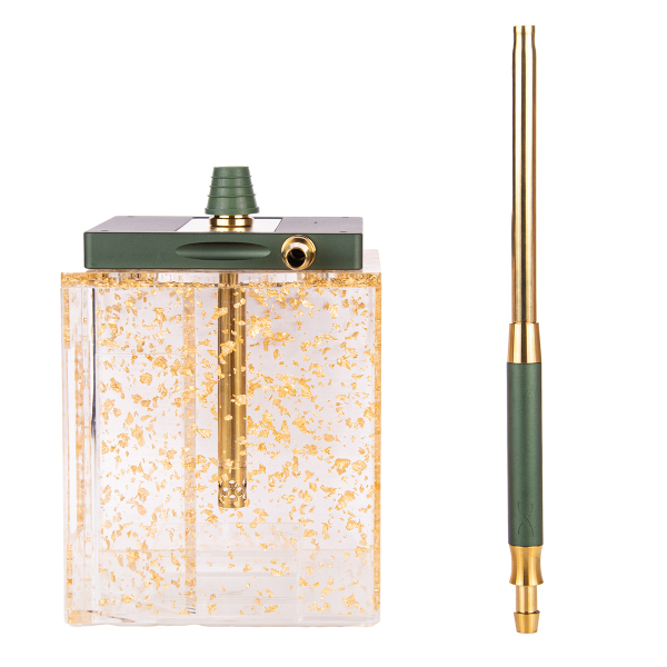 Кальян Hoob Atom Британский Гоночный Зелёный X Золото | Hoob Cube Gold в Санкт-Петербурге