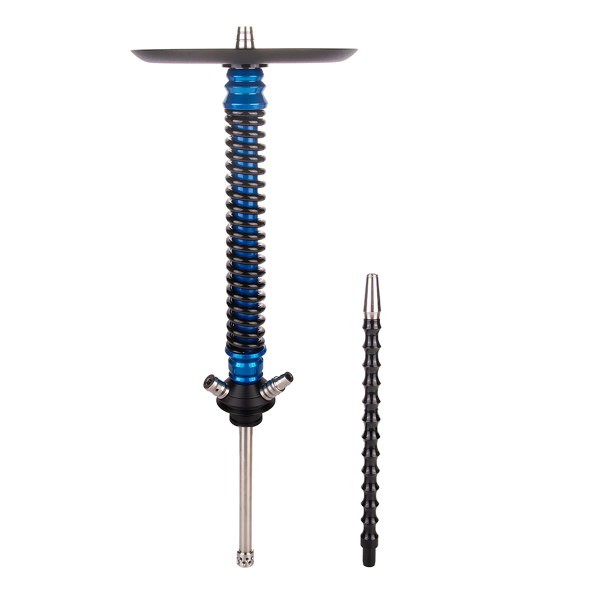 Кальян Mamay Customs Coilover Большой  Голубой Лак Чёрный в Санкт-Петербурге
