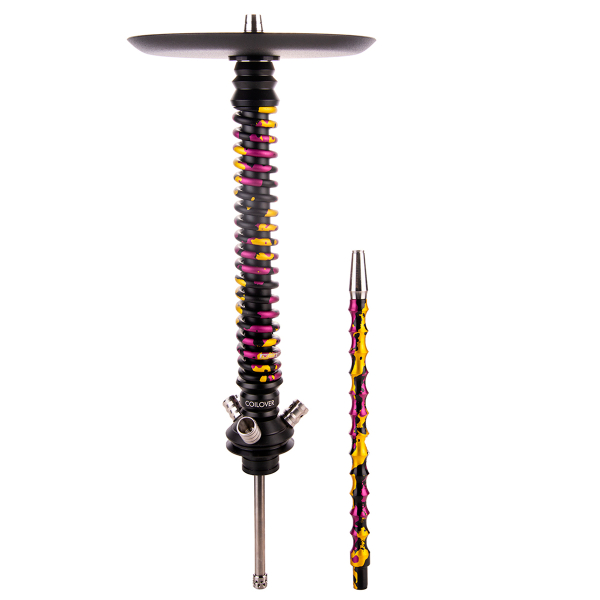 Кальян Mamay Customs Coilover Большой   Чёрный Пурпурный/золотой Камуфляж в Санкт-Петербурге