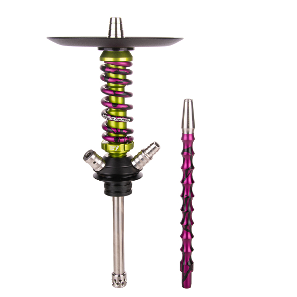 Кальян Mamay Customs Coilover Micro   Салатовый Сплеш Пурпурный в Санкт-Петербурге