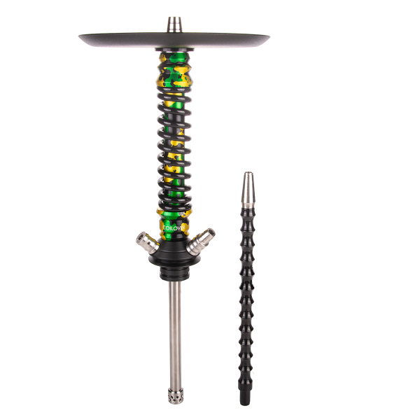Кальян Mamay Customs Coilover Mini   Зелёный/золотой Камуфляж Черный в Санкт-Петербурге