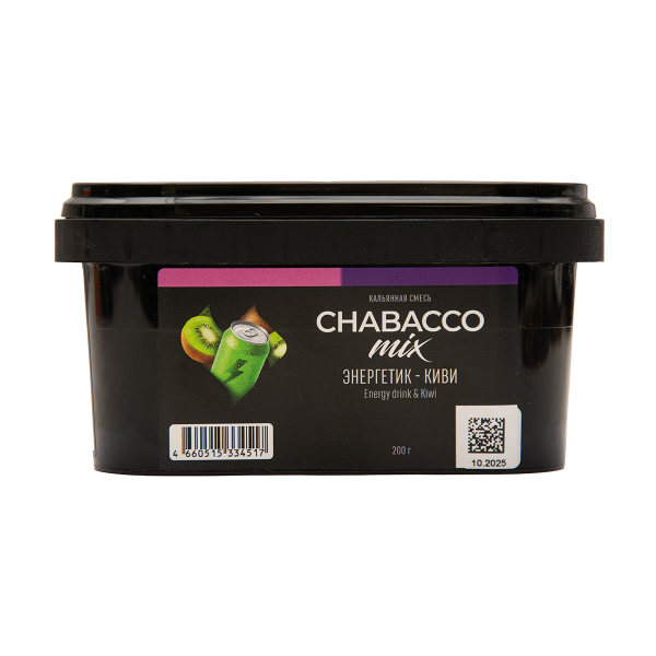Бестабачная смесь Chabacco Mix Medium Energy Drink & Kiwi 200 грамм в Санкт-Петербурге