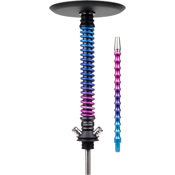 Кальян Mamay Customs Coilover Big Anod Черный Мат Blue Space в Санкт-Петербурге