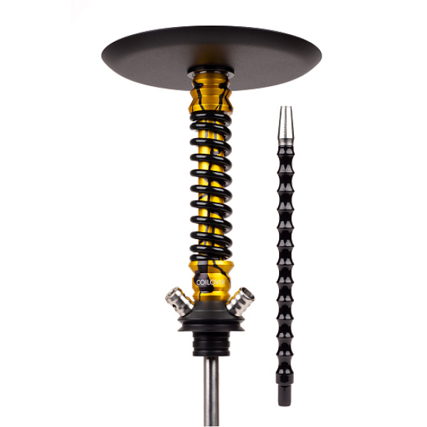 Кальян Mamay Customs Coilovers Mini Anod Gold Splash Черный Глянец в Санкт-Петербурге