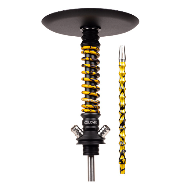 Кальян Mamay Customs Coilovers Mini Anod Черный Матовый Gold Splash в Санкт-Петербурге