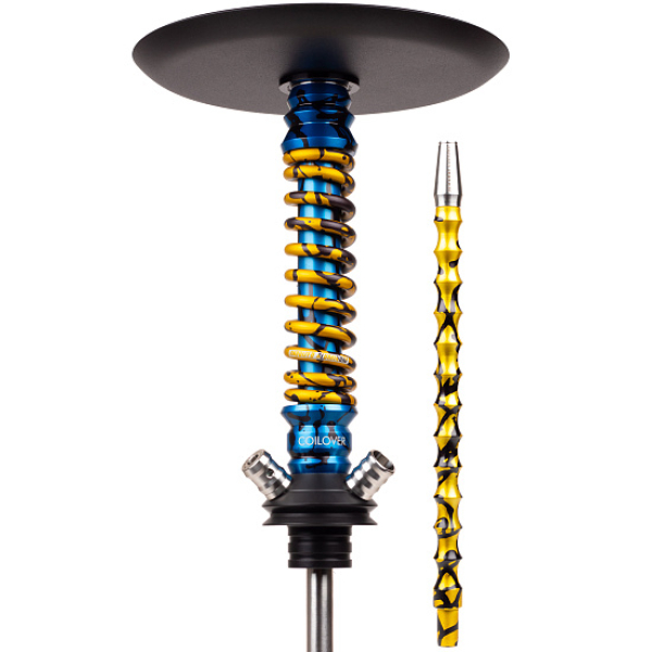 Кальян Mamay Customs Coilovers Mini Special Anod Blue Splash Gold в Санкт-Петербурге