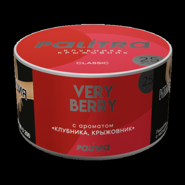 Табак Palitra Very Berry Клубника Крыжовник 25 грамм в Санкт-Петербурге