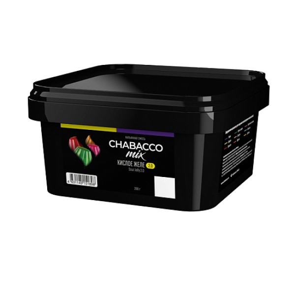 Бестабачная смесь Chabacco Mix Sour Jelly 2.0 Кислое Желе Medium 200 грамм в Санкт-Петербурге